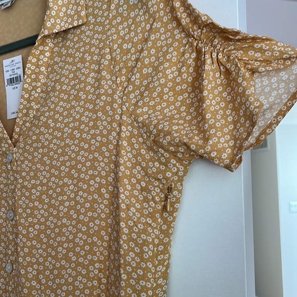 American Eagle Yellow Floral Summer Mini Dress. Size M. Never worn - Picture 7 of 7